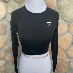Gymshark cropped workout long sleeve